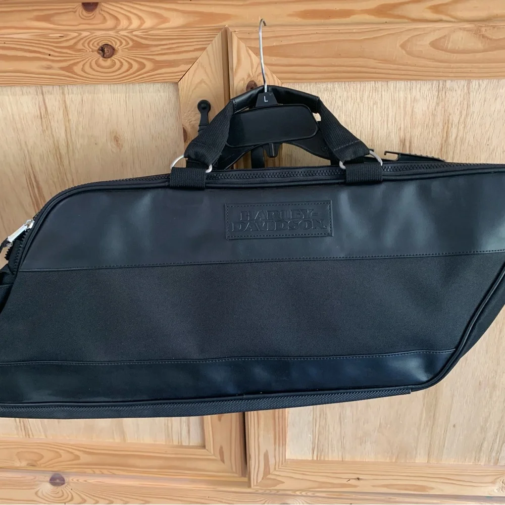Harley-Davidson Black Men's Angled Biker Duffel Travel Carry On Bag New w/o box